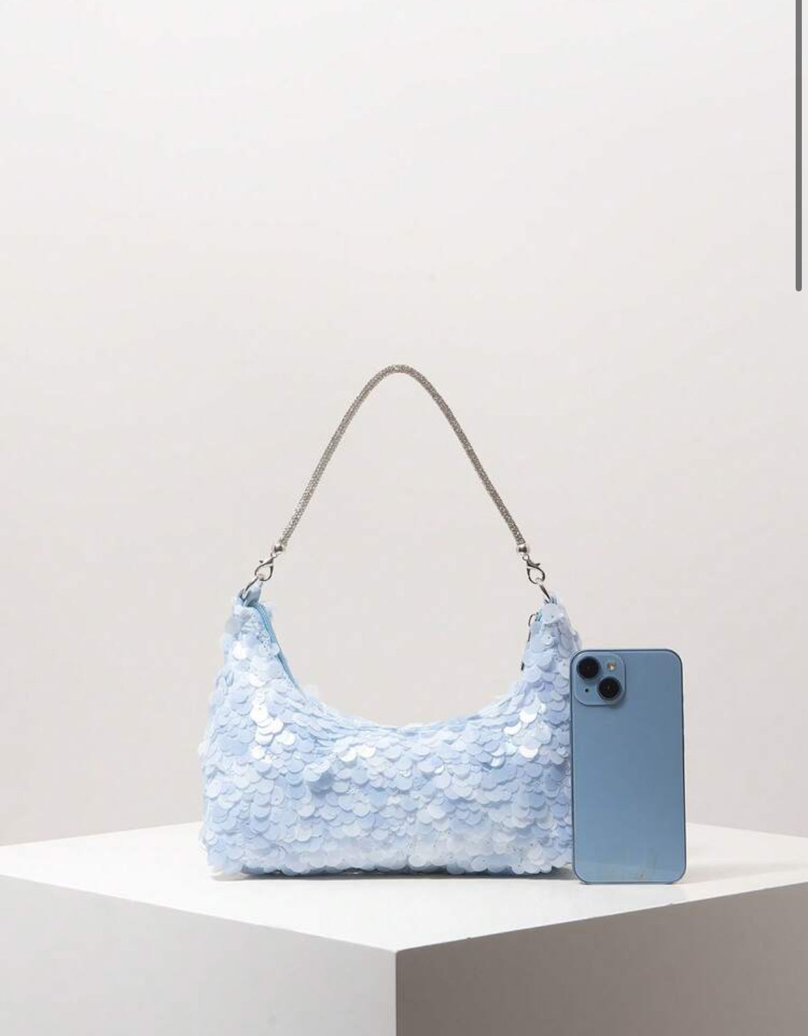 BLUE BLING BAG