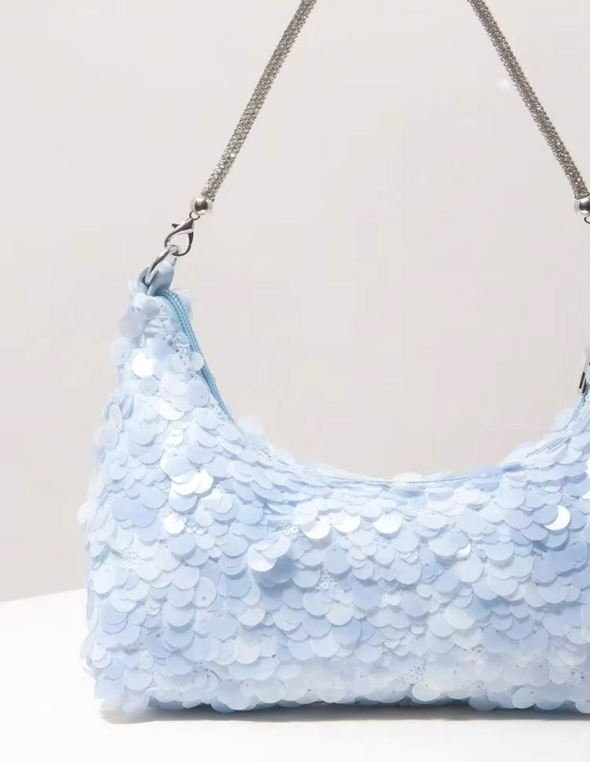 BLUE BLING BAG