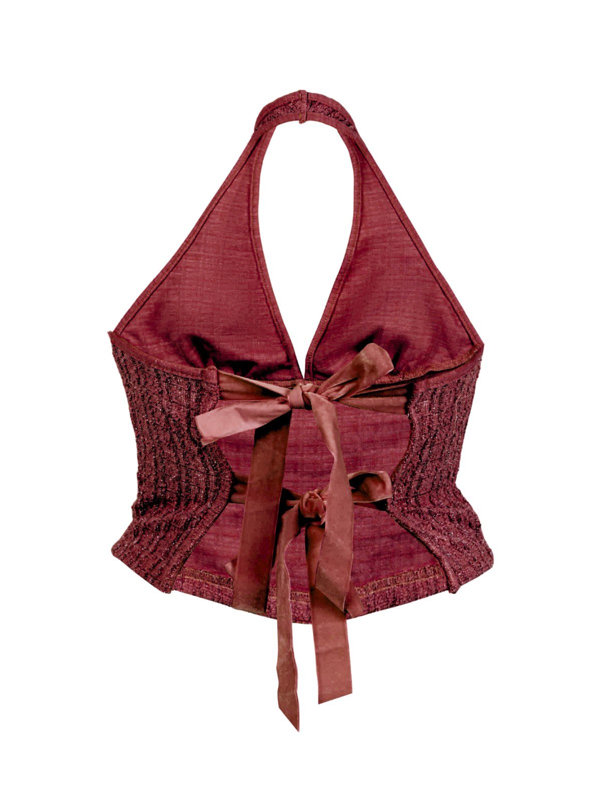 MAROON BOW TOP