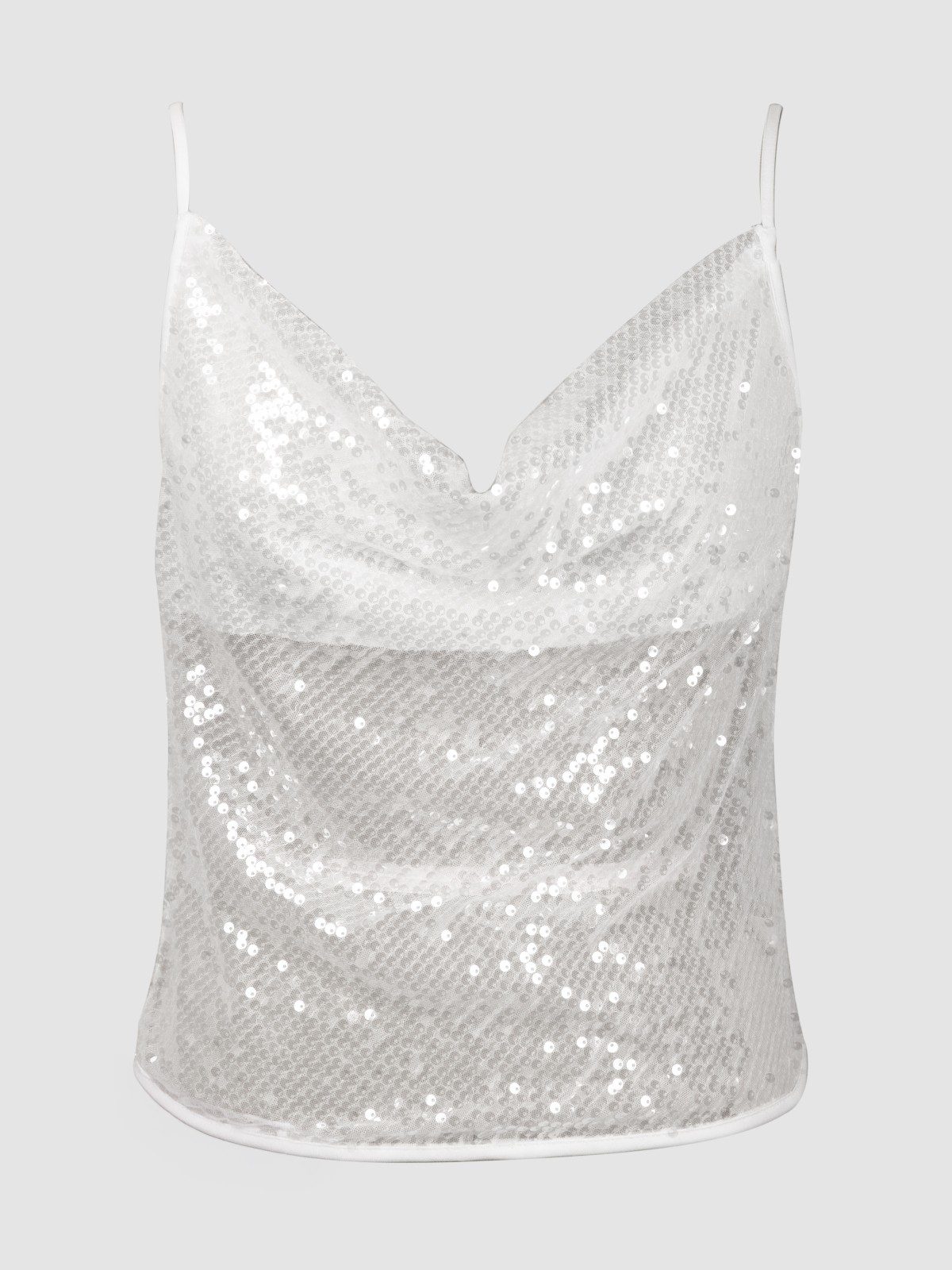 WHITE BLING TOP