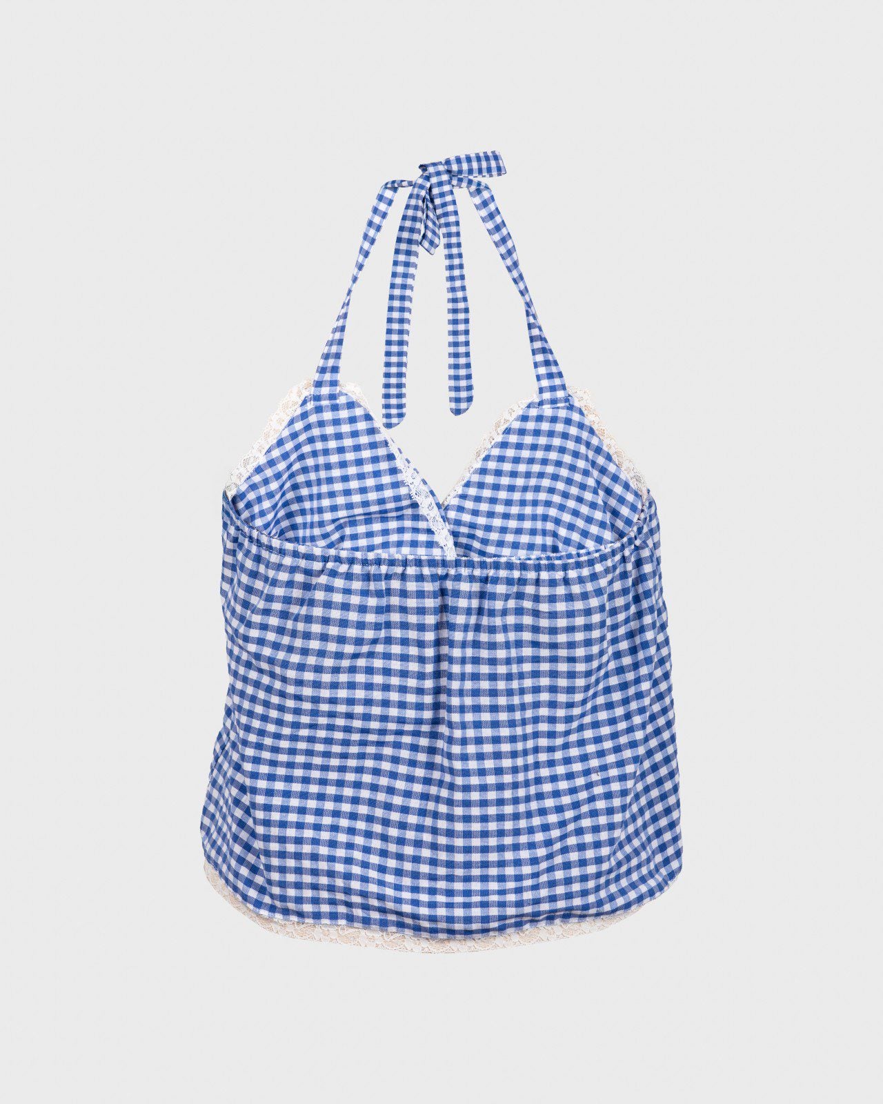 Blue gingham top