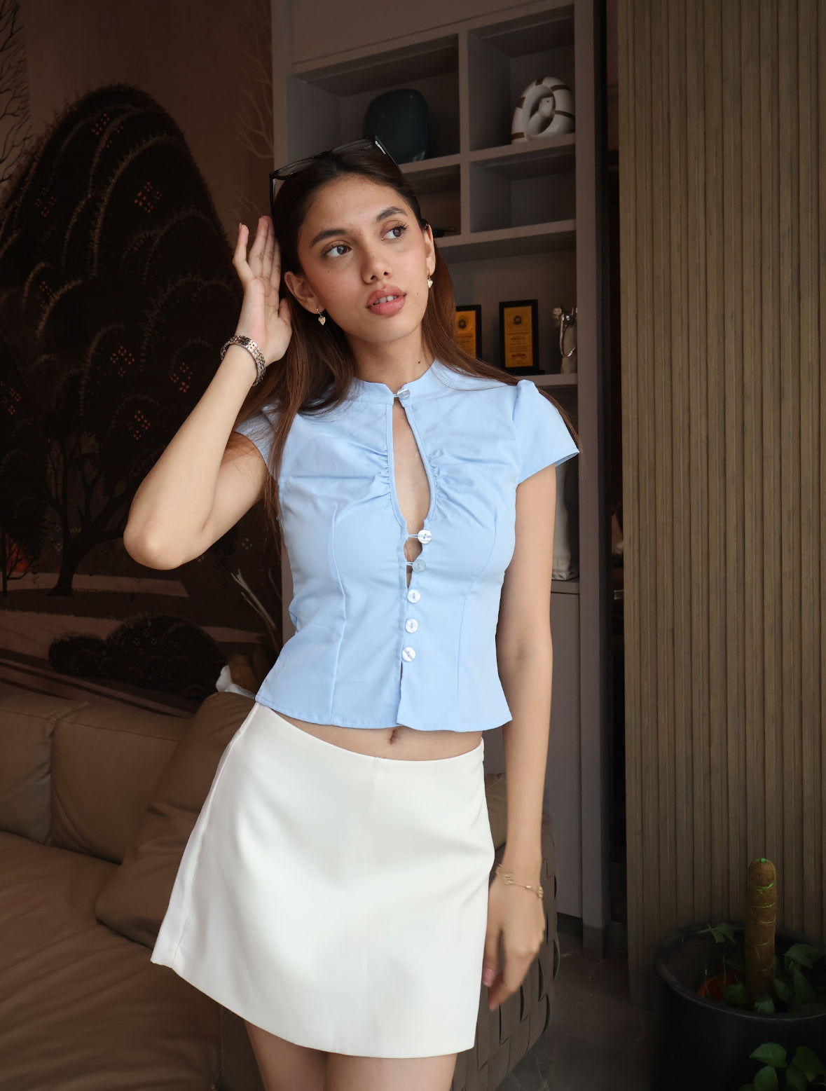 KELLY TOP (Blue) ♡
