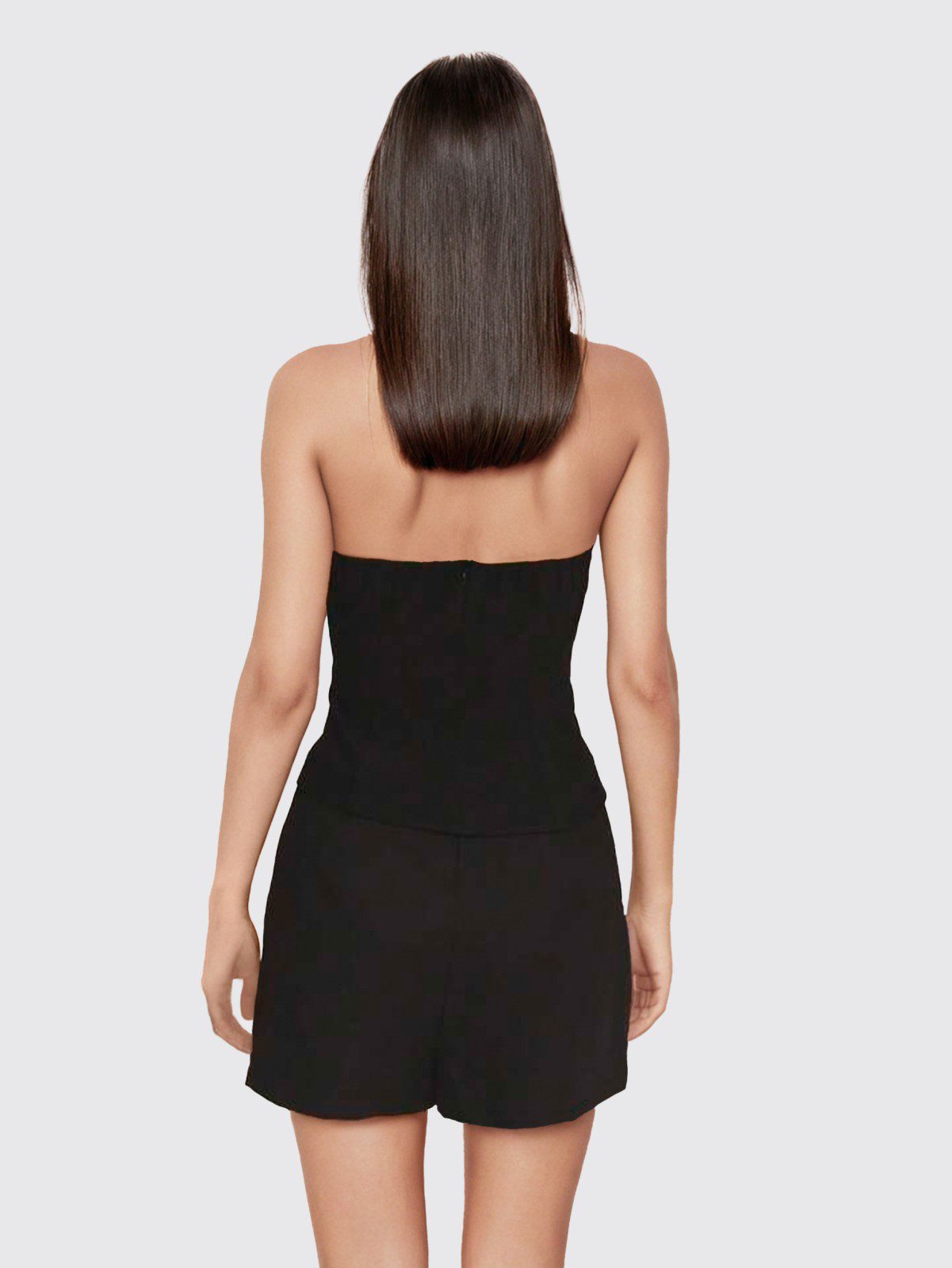 Black beaded top
