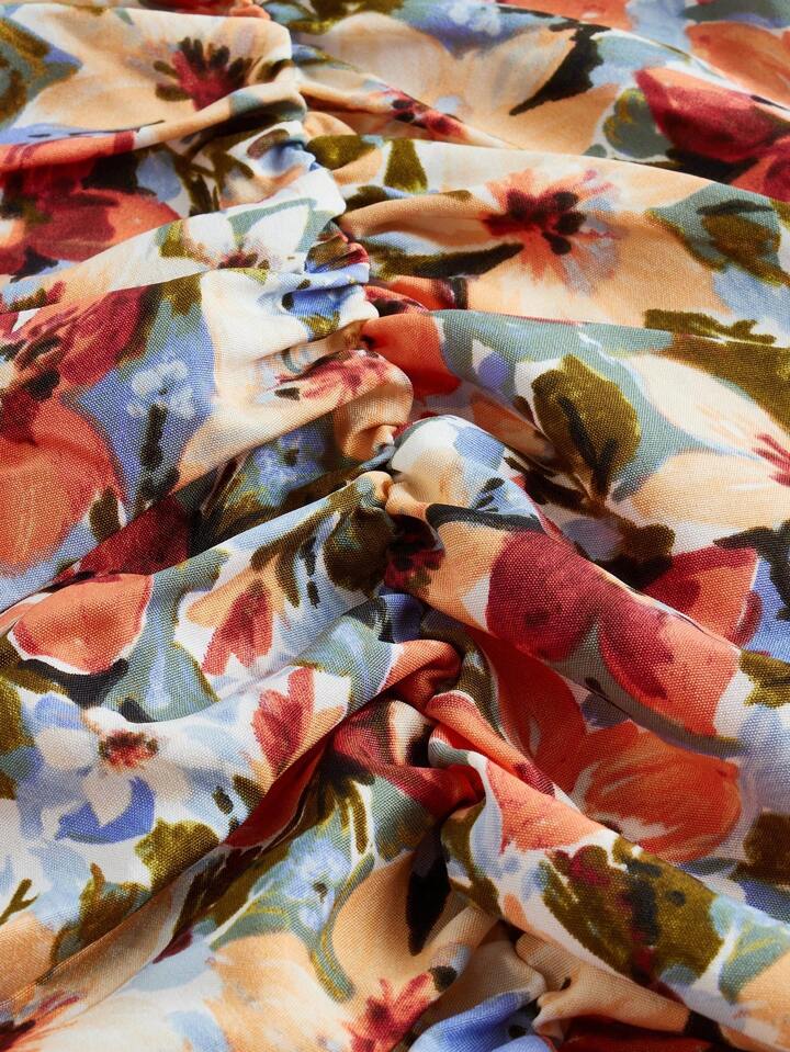 Floral corset top
