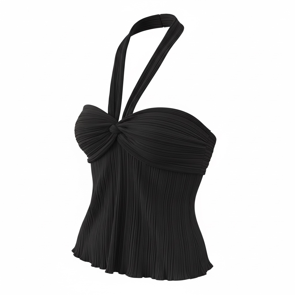 CRUSH TOP in Black