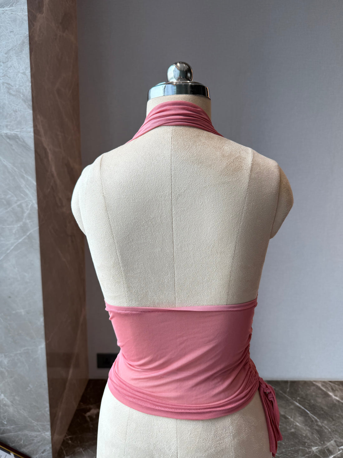 Baby pink halter top