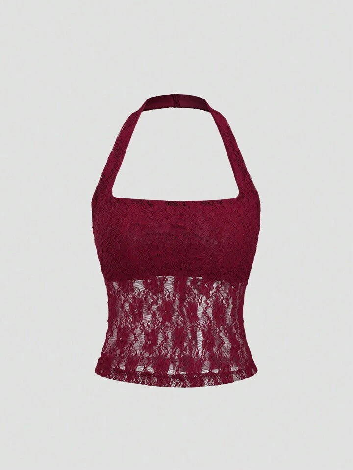 ALINA TOP -Burgundy ♡