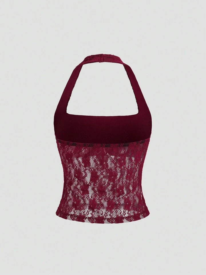 ALINA TOP -Burgundy ♡