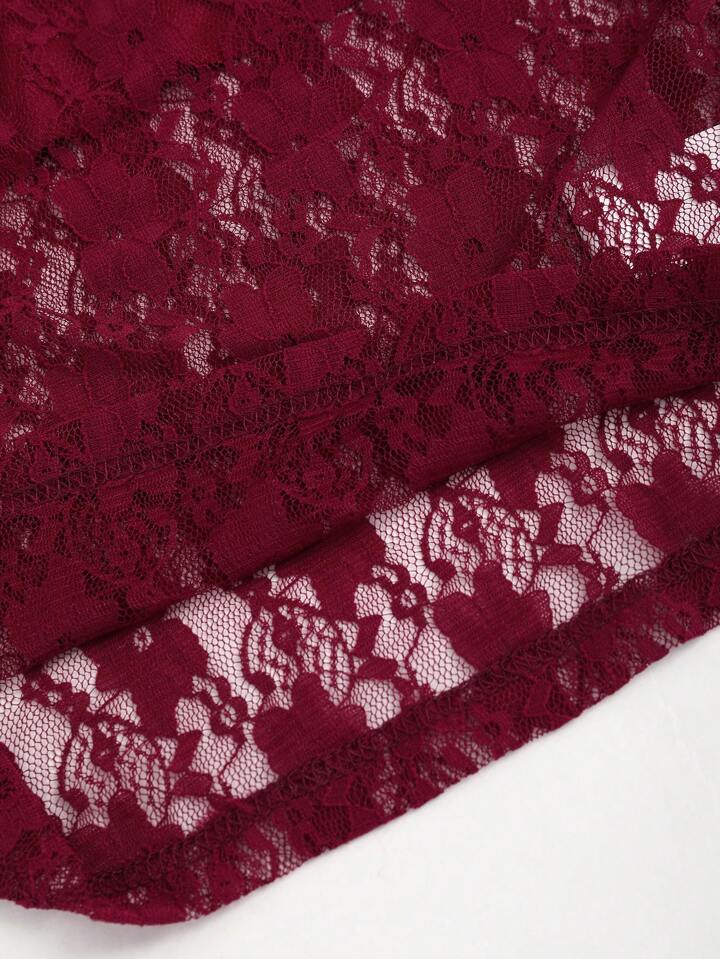 ALINA TOP -Burgundy ♡