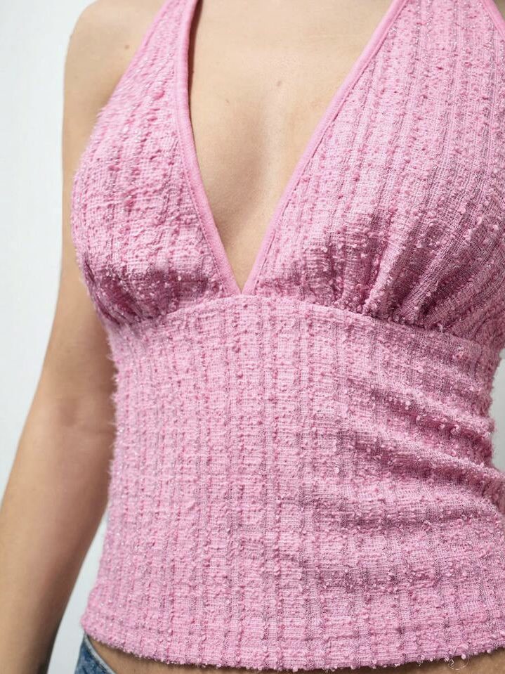 PINK BOW TOP