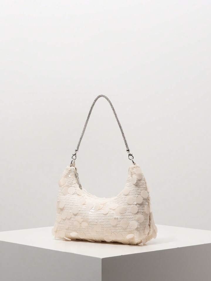 WHITE BLING BAG