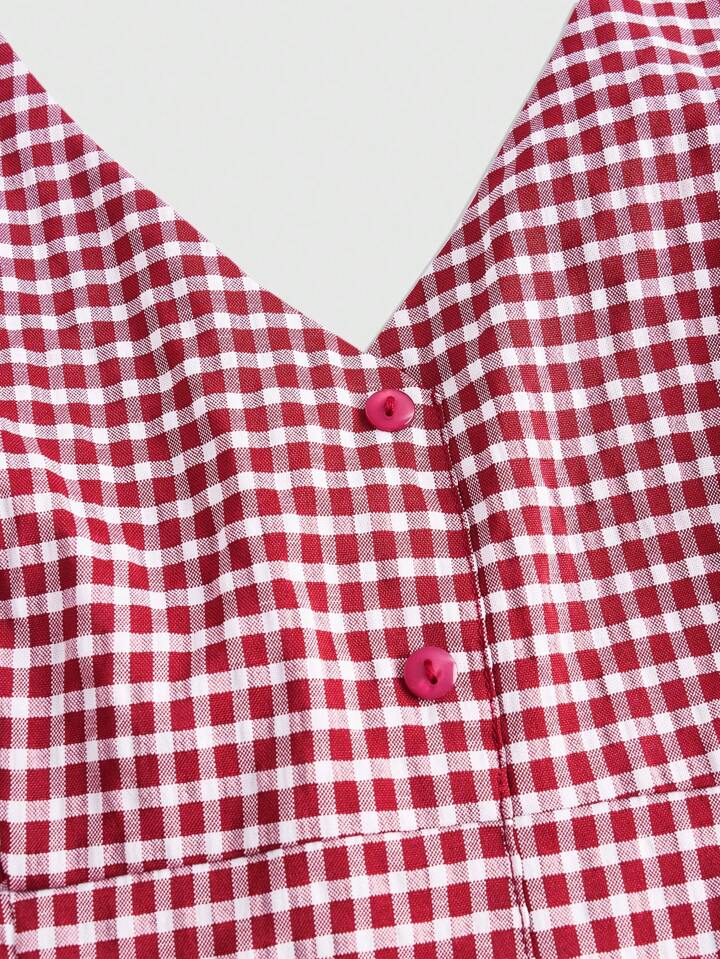 RED GINGHAM TOP