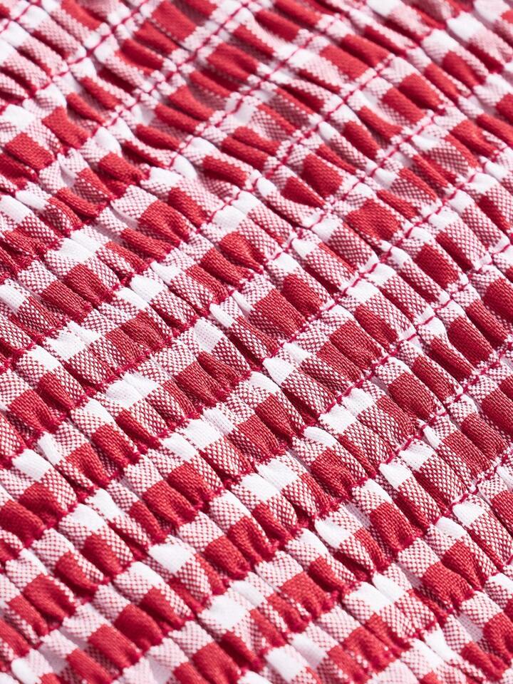 RED GINGHAM TOP