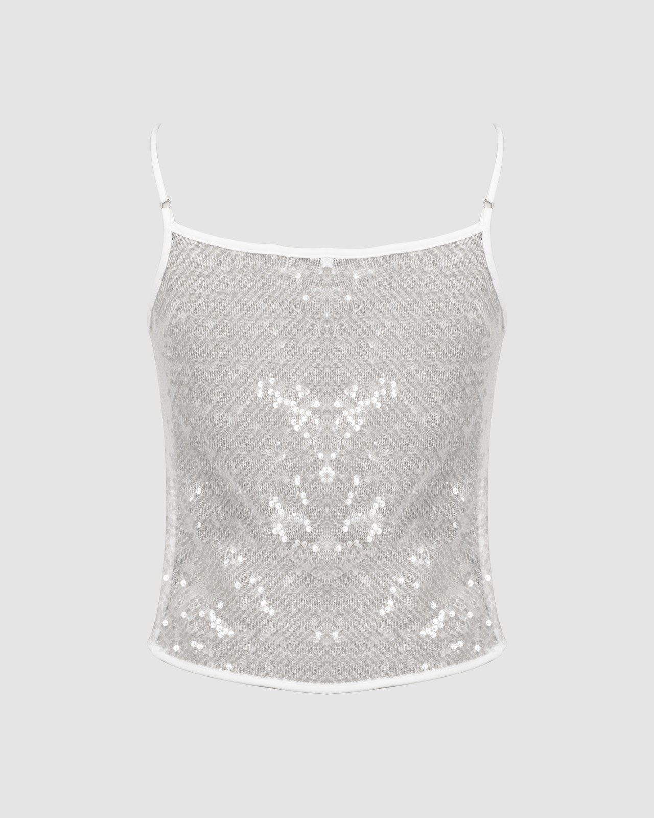 WHITE BLING TOP