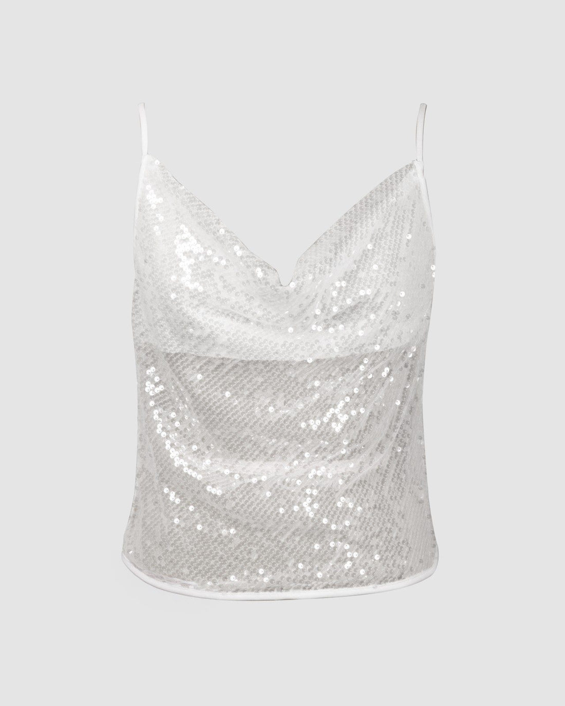 WHITE BLING TOP