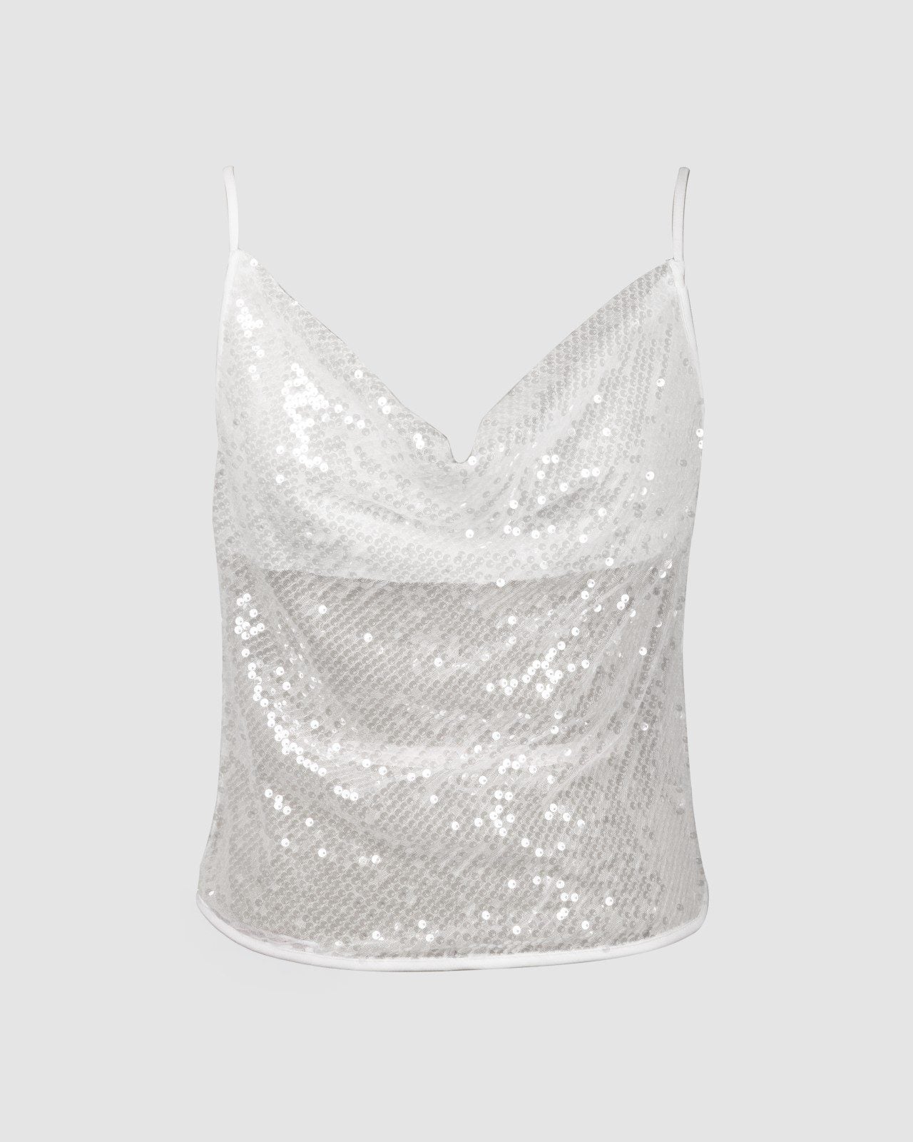 WHITE BLING TOP