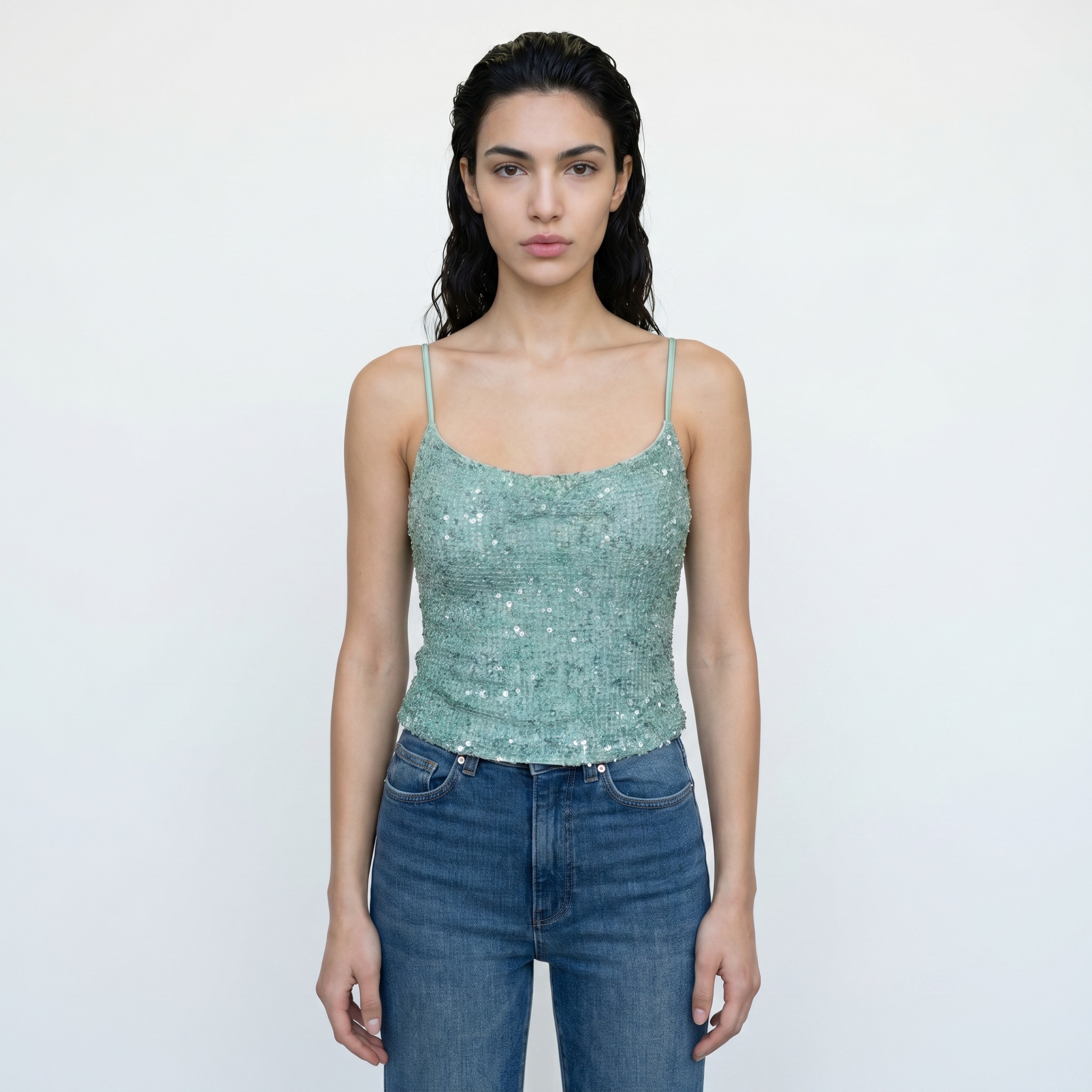TARA TOP- Turquoise