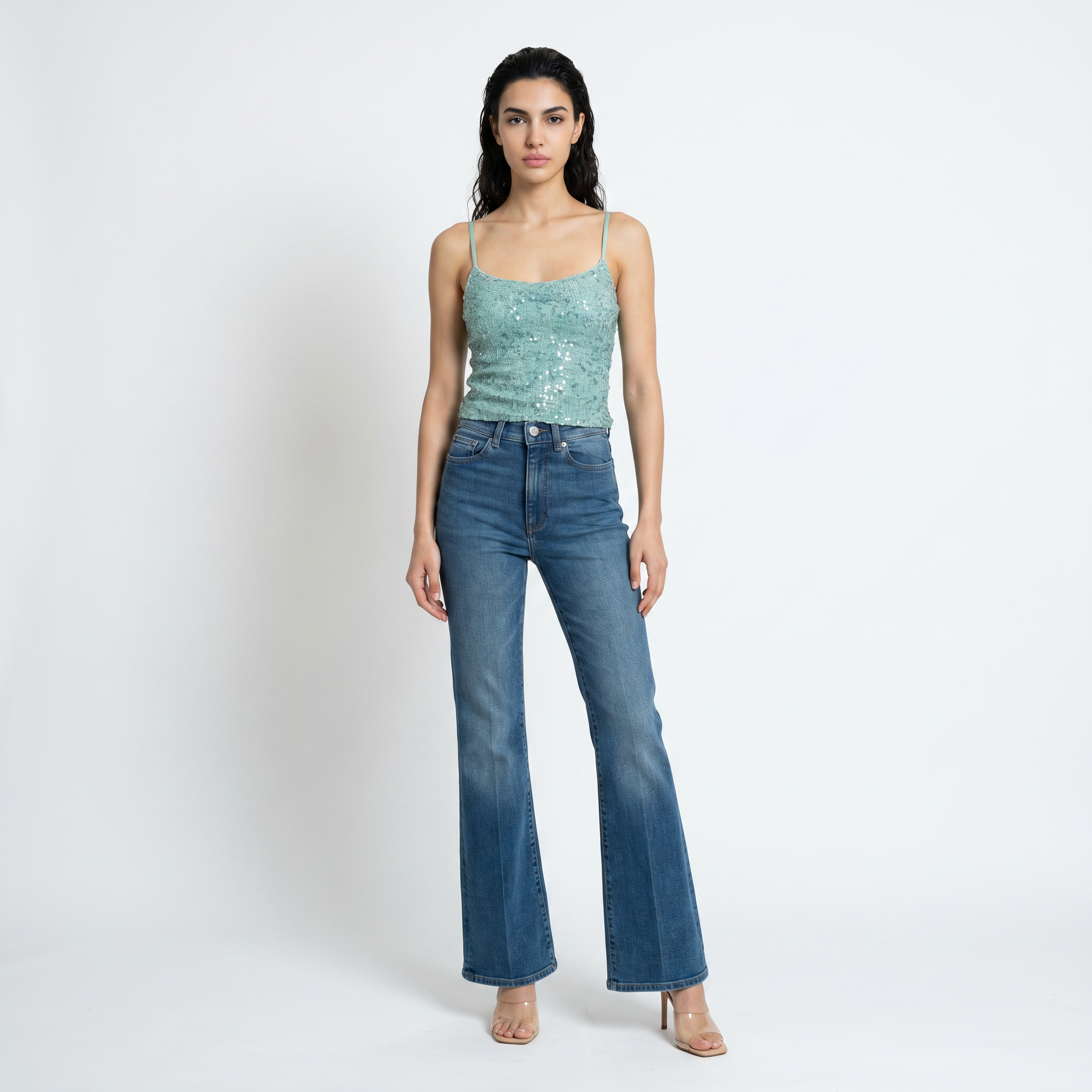 TARA TOP- Turquoise